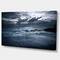 Designart - Sochi Sea Storm in Blue - Modern Landscape Wall Art Canvas